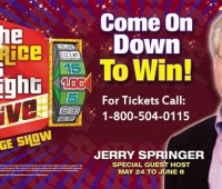 Price is Right LIVE! Special Guest Host Jerry Springer Starts Friday!